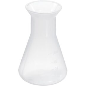 باتيكل قارورة إرلينماير بلاستيكية 50 مل، عبوة واحدة من دورق مخروطي واسع الفم للمختبر، شفاف in Kuwait