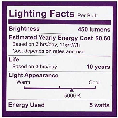 لمبة الإضاءة Philips LED Basic Frosted Dimmable A19 - تقنية EyeComfort - 450 Lumen - أبيض ناعم (2700K) - 6.5W=40W - قاعدة E26 - داخلي - 4 عبوات in Kuwait