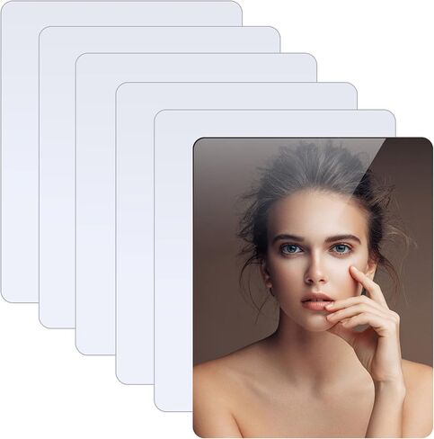 6 Pieces Aluminum Sublimation Blanks 8X10in KSVZS Sublimation Sign Blanks Square，Wall Decor，Frame Blanks for Sublimation Heat Press，Strong Packaging Box.White Square Corner in Kuwait