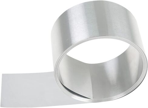 لفة من رقائق الألومنيوم المعدنية 1060 درجة 24 مقياس × 2 بوصة × 6.6 قدم، شريط صفائح معدنية وامضة من الألومنيوم للحرف اليدوية in Kuwait