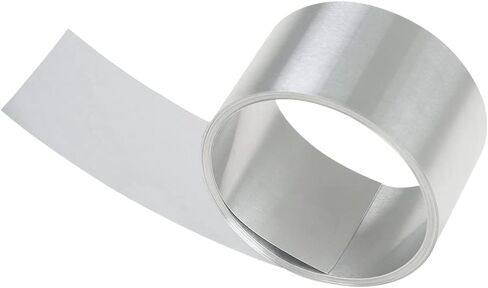 لفة من رقائق الألومنيوم المعدنية 1060 درجة 24 مقياس × 2 بوصة × 6.6 قدم، شريط صفائح معدنية وامضة من الألومنيوم للحرف اليدوية in Kuwait