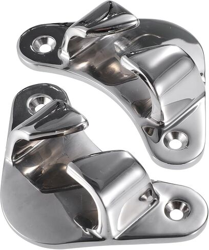 Hihaha Boat Fairlead/Boat Angled Bow Chocks/Durable/Stainless Steel / 2 Pcs/Silver Tone/for Ship Yacht Boats in Saudi Arabia