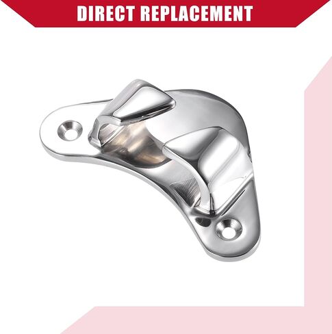 Hihaha Boat Fairlead/Boat Angled Bow Chocks/Durable/Stainless Steel / 2 Pcs/Silver Tone/for Ship Yacht Boats in Saudi Arabia
