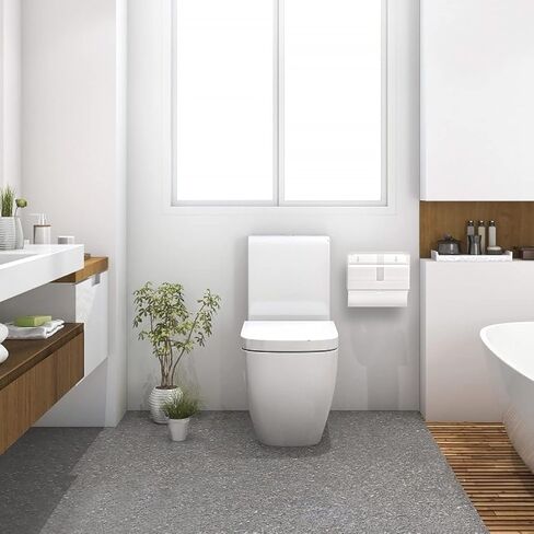 اتش بي لايف موزع مناشف ورقية، حامل مناشف ورقية يثبت على الحائط لتخزين المناشف الورقية متعددة الطيات، اكريليك شفاف in Kuwait