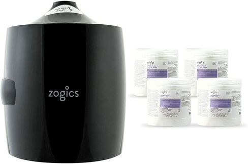 موزع مناديل Zogics المثبت على الحائط لمناديل الصالة الرياضية - موزع مناديل مطهرة بدون لمس، يمكن تركيبه بسهولة على الحائط للوصول السريع إلى المناديل المبللة المطهرة (وحدة واحدة) in Kuwait