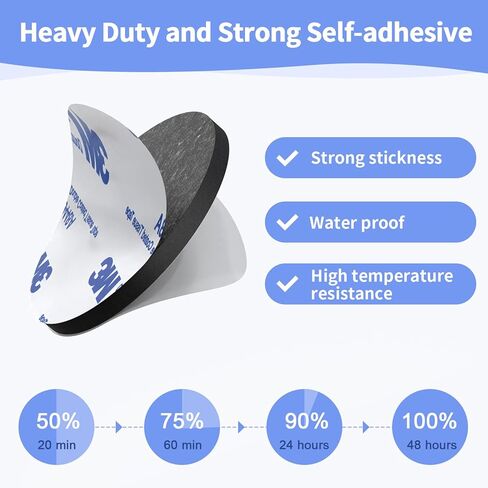 3M Adhesive Pads, 60pcs Foam Tape Pads with 3M Adhesive, Sticky Self-Adhesive Pads Replacement Mounting Tape for Picture, Car, Home, Office in Kuwait