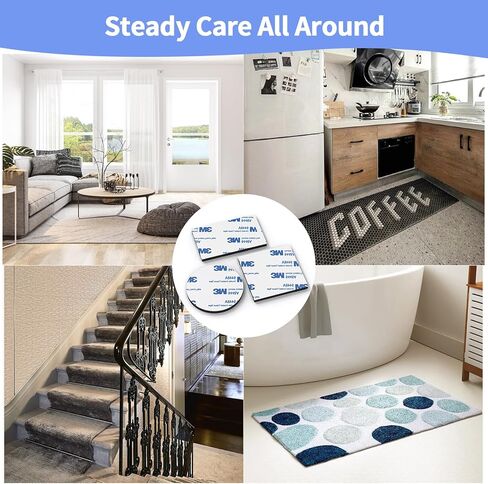 3M Adhesive Pads, 60pcs Foam Tape Pads with 3M Adhesive, Sticky Self-Adhesive Pads Replacement Mounting Tape for Picture, Car, Home, Office in Kuwait