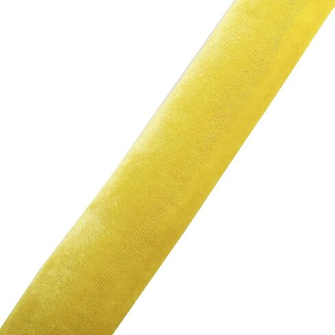 NovelBee 4 قطع من الحبال المخملية الصفراء مع خطافات ذهبية، حبال حاجز طابور بطول 5 أقدام، حواجز أمان من الحبال المخملية للتحكم في الحشود لديكورات الحفلات in Kuwait