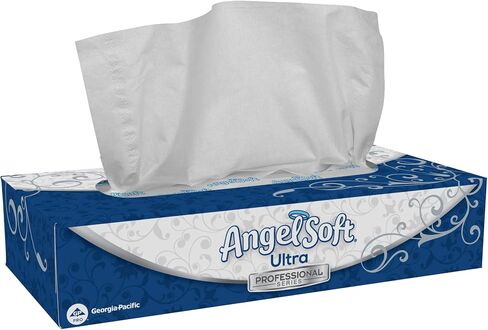 مناديل الوجه من سلسلة Georgia-Pacific Angel Soft Ultra Professional Series المكونة من طبقتين؛ صندوق المكعب؛ 4636014; 96 ورقة في كل صندوق؛ 10 صناديق لكل علبة؛ أبيض in Kuwait