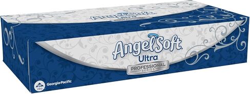 مناديل الوجه من سلسلة Georgia-Pacific Angel Soft Ultra Professional Series المكونة من طبقتين؛ صندوق المكعب؛ 4636014; 96 ورقة في كل صندوق؛ 10 صناديق لكل علبة؛ أبيض in Kuwait