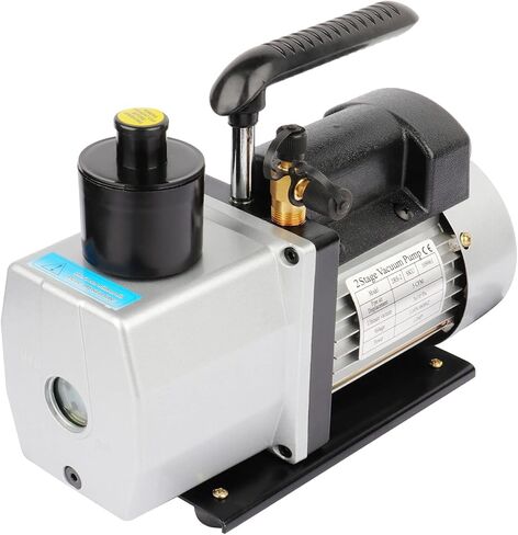 GCSJ 5CFM 1/2HP مضخة فراغ مزدوجة المرحلة دوارة دوارة HVAC تبريد تكييف الهواء أداة هواء تيار متردد 25 ميكرون 320 مل 110 فولت 60 هرتز HVAC مضخة دوارة عميقة متينة وموثوقة in Kuwait