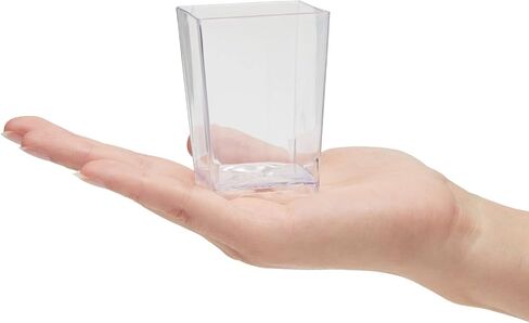Juvale 72 Pieces Assorted Dessert Cups for Appetizers, Snacks, Plastic Shot Glasses 3oz and 5oz, Cups for Anniversary, Wedding Reception, Baby Shower, Birthday Party (Serves 36) in Kuwait