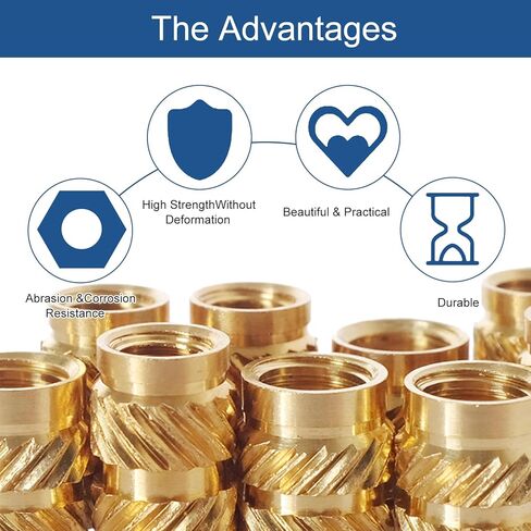 305 قطعة M2 M2.5 M3 M4 M5 M6 متري مترابطة إدراج لجوز مخرش مجموعة الحرارة إدراج الجوز الخيوط النحاس إدراج مجموعة متنوعة للطباعة ثلاثية الأبعاد حقن صب الصحافة الموضوع المكسرات in Kuwait