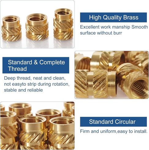 305 قطعة M2 M2.5 M3 M4 M5 M6 متري مترابطة إدراج لجوز مخرش مجموعة الحرارة إدراج الجوز الخيوط النحاس إدراج مجموعة متنوعة للطباعة ثلاثية الأبعاد حقن صب الصحافة الموضوع المكسرات in Kuwait