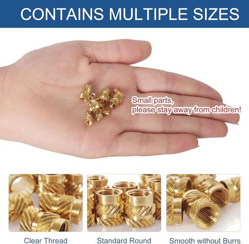 305 قطعة M2 M2.5 M3 M4 M5 M6 متري مترابطة إدراج لجوز مخرش مجموعة الحرارة إدراج الجوز الخيوط النحاس إدراج مجموعة متنوعة للطباعة ثلاثية الأبعاد حقن صب الصحافة الموضوع المكسرات in Kuwait