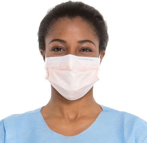 HALYARD FLUIDSHIELD Level 3 Disposable Face Mask with SO SOFT Lining/Earloop Mask, Made in the Americas (Box of 40) 47107 in Kuwait