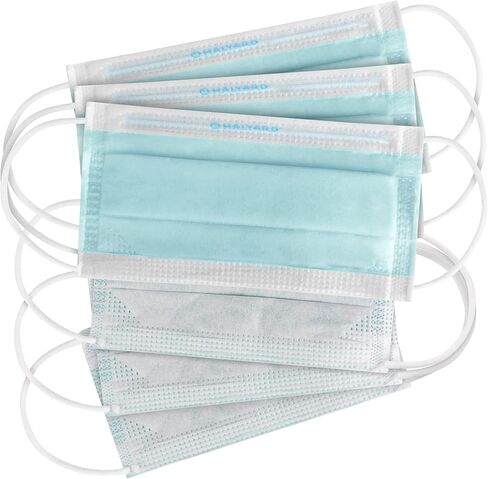 HALYARD FLUIDSHIELD Level 3 Disposable Face Mask with SO SOFT Lining/Earloop Mask, Made in the Americas (Box of 40) 47107 in Saudi Arabia