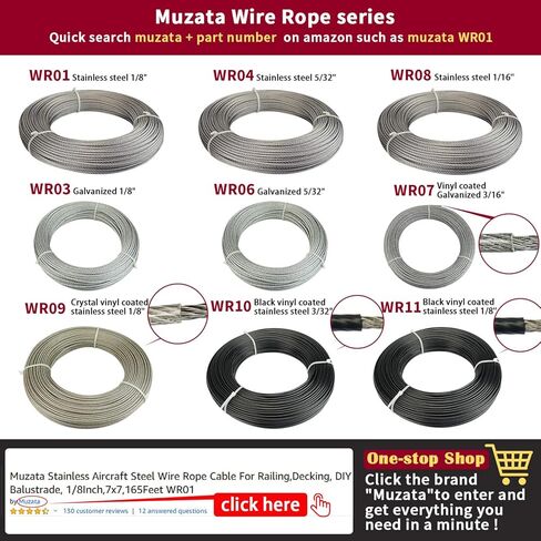 Muzata 5pack M4 هوك وعين شد الحبل لكابل سلك حبل التوتر الثقيلة T304 الفولاذ المقاوم للصدأ لسلسلة ضوء DIY صورة معلقة سلك التوتر عدة CN09 in Kuwait