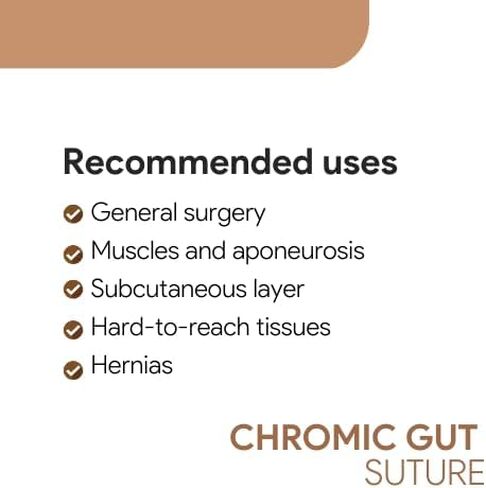 خياطة جراحية للامعاء الكروميك 2-0 من فيترسوت، (CT-1) 1/2 36 ملم، 12 قطعة، للاستخدام البيطري in Kuwait