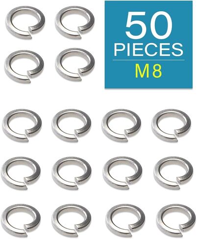 IMScrews M6 304 Stainless Steel Spring Lock Washers Pack of 100 in Saudi Arabia