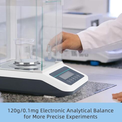 faruijie Precision Lab Scale 0.0001g - Analytical Balance,Laboratory Electronic Balance with Digital Weights and RS232 Interface（120gx0.1mg） in Kuwait