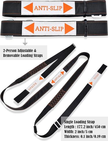مجموعة أحزمة متحركة من 2 شخص مضادة للانزلاق، أحزمة رفع متحركة، أشرطة متحركة على الكتف، أشرطة متحركة للأثاث، أحزمة رفع الأثاث المتحرك، أشرطة للتحرك، نظام رفع ونقل لشخصين in Kuwait
