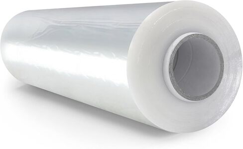 فيلم Bonison مقاس 18 بوصة × 2000 × 80، غلاف قابل للانكماش، غلاف البليت، طبقة تمدد بسمك 20 ميكرون، طبقة انكماش صناعية سميكة. غلاف بلاستيكي شفاف من فئة الماكينات، غلاف فيلم متمدد لنقل متجر التعبئة. in Kuwait