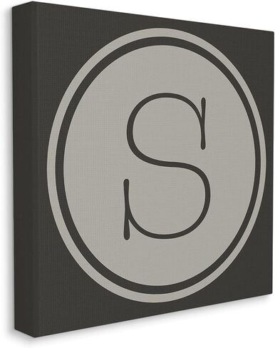 Stupell Industries Modern S الأولي المصعد مفتاح دائري الشكل قماش جدار الفن in Kuwait