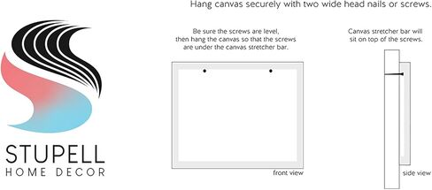 Stupell Industries Modern S الأولي المصعد مفتاح دائري الشكل قماش جدار الفن in Kuwait