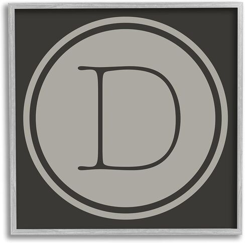 Stupell Industries Modern D Initial Elevator Key Circular Shape Framed Wall Art in Saudi Arabia