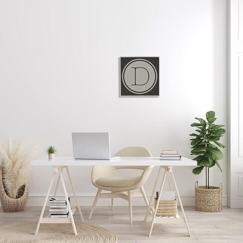 Stupell Industries Modern D Initial Elevator Key Circular Shape Framed Wall Art in Saudi Arabia