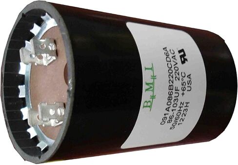 86-103 MFD (uF) 3/4 و1 HP مكثف تشغيل محرك صندوق التحكم في مضخة الآبار لفرانكلين 275464118، 2801074915، CRC 2824085015 وTuhorse TCB15M230. صُنع في الولايات المتحدة الأمريكية بواسطة BMI in Saudi Arabia
