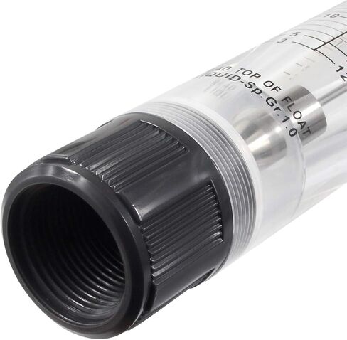 BNYZWOT Inline Clear Acrylic Water Flowmeter 1PT Dia Threads G-25 3-30 GPM 12-120 LPM in Kuwait