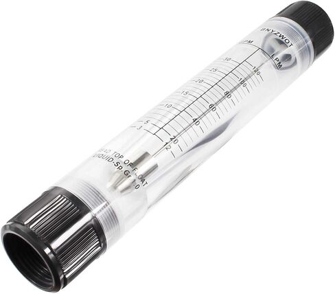 BNYZWOT Inline Clear Acrylic Water Flowmeter 1PT Dia Threads G-25 3-30 GPM 12-120 LPM in Kuwait