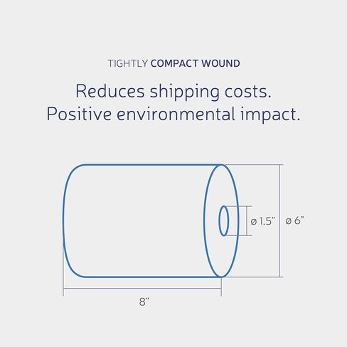 EZbrnd P2H600 EZ-Pull Premium 2-Ply+ Roll Paper منشفة يد، بيضاء، طول 600 قدم، عالمية 8 بوصة × 1.5 بوصة، حزمة من 6 قطع in Kuwait