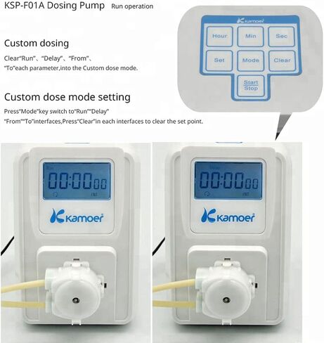 مضخة تمعجية 12 فولت تيار مستمر كاموير مايكرو متغيرة السرعة مضخة قياس الجرعات الكيميائية السائلة مع رأس مضخة تستخدم للاختبار التحليلي لمختبر حوض السمك 27-40 مل/دقيقة KSP-F01A in Kuwait