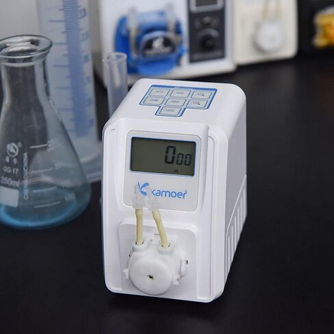 مضخة تمعجية 12 فولت تيار مستمر كاموير مايكرو متغيرة السرعة مضخة قياس الجرعات الكيميائية السائلة مع رأس مضخة تستخدم للاختبار التحليلي لمختبر حوض السمك 27-40 مل/دقيقة KSP-F01A in Kuwait