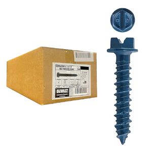 ابتكارات تثبيت القوى، DeWALT تم تصميمها بواسطة Powers، 1/4 بوصة × 2-1/4 بوصة ULTRACON+ رأس غسالة سداسي، DFM12724 Blue Tapcon، صندوق مكون من 500 قطعة in Kuwait