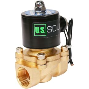 U.S. Solid Solenoid Valve - Zinc-Alloy 12V DC Solenoid Valve, NBR Seal (1/4")
