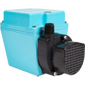 Little Giant 3E-12NR 115-Volt, 1/15 HP, 670 GPH Dual Purpose In-Line or Small Submersible, Oil-Filled Pump, 6-Ft. Cord, Blue, 503203