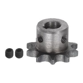 HARFINGTON DIN/ISO 06B Roller Chain Sprocket 10T Pitch 3/8" 10mm Bore A3 Carbon Steel Motor Drive Gear