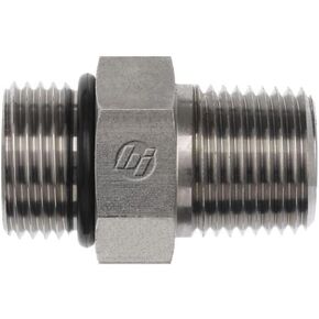 Brennan Industries 6401-06-04-O تركيب أنبوب فولاذي مستقيم، 9/16"-18 SAE ORB x 1/4"-18 NPTF خيط، 3/8" ذكر O-Ring Boss x 3/8" ذكر NPTF in Kuwait