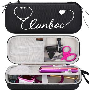 حقيبة سماعة الطبيب الصلبة Canboc متوافقة مع 3M Littmann Classic III، خفيفة الوزن II S.E، أمراض القلب IV، سماعة الطبيب الصوتية MDF، حقيبة شبكية تناسب المقص الطبي، ضوء القلم، مقياس حرارة الفم، التوت in Kuwait