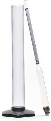 مجموعة أدوات كومبو لمقياس الكحول من نورث ماونتن سابلاي الفاخر المقاوم للزجاج والترايل مع وعاء اختبار - صنع في فرنسا - خالي من الرصاص والزئبق in Kuwait