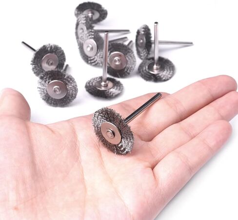 Atoplee 20 قطع 1 بوصة / 25 مم عرقوب كأس عجلة فرشاة الأسلاك الصغيرة للموت مطحنة أدوات دوارة in Kuwait