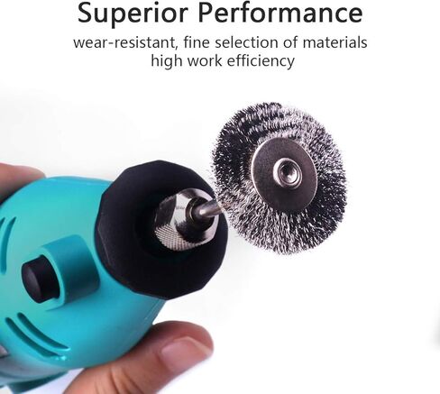 Atoplee 20 قطع 1 بوصة / 25 مم عرقوب كأس عجلة فرشاة الأسلاك الصغيرة للموت مطحنة أدوات دوارة in Kuwait