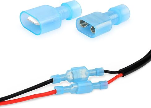 Nilight 50047R 110 قطعة من النايلون العلم بأسمائها الحقيقية أنثى معزولة قطع الاتصال السريع 22-18 16-14 12-10 مقياس العلم بأسمائها الحقيقية محطات تجعيد كهربائية موصل تشكيلة مجموعة in Kuwait