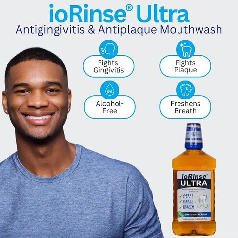 ioRinse Sore Throat Relief Professional Strength Instantly soothes inflamed throats ioRinse is Recommended by Thousands of Healthcare Professionals Because it Simply Works Better 16 oz - Pack of 2 in Kuwait