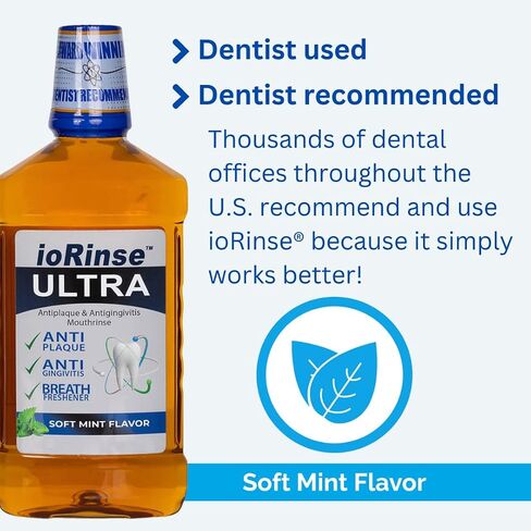 ioRinse Sore Throat Relief Professional Strength Instantly soothes inflamed throats ioRinse is Recommended by Thousands of Healthcare Professionals Because it Simply Works Better 16 oz - Pack of 2 in Kuwait