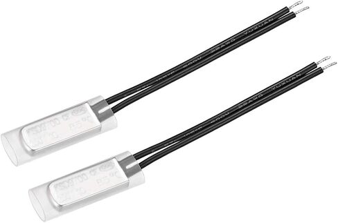 Uxcell KSD9700 ترموستات، 85 درجة مئوية مفتاح درجة الحرارة مغلق عادة، مفتاح حراري، N.C 10A وحدة تحكم في درجة الحرارة المعدنية قطعتان in Saudi Arabia